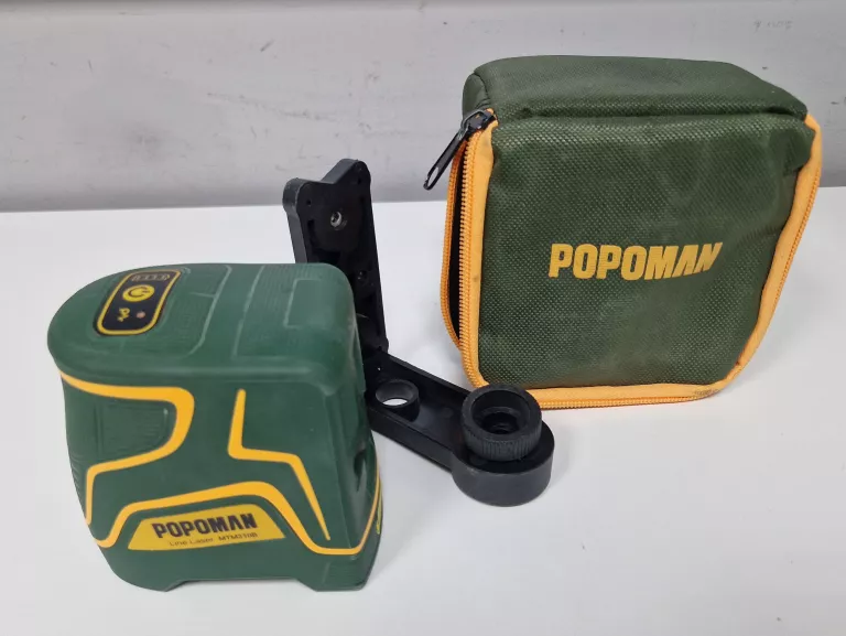 POZIOMICA LASER KRZYŻOWY ZIELONY POPOMAN MTM310B / 45 M ETUI