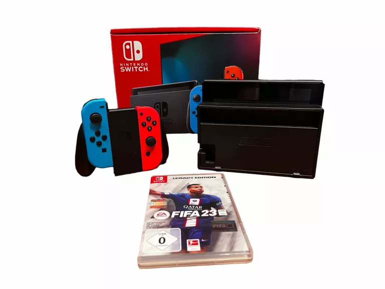 KONSOLA NINTENDO SWITCH HAC-001(-01) + KONTROLER SWITCH CZERWONO-NIEBIESKI