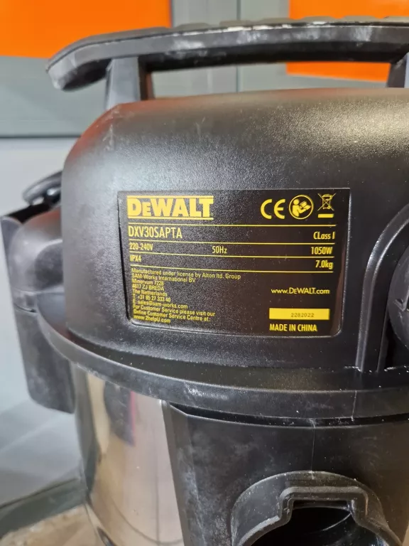 DEWALT ODKURZACZ PRZEMYSŁOWY DXV30SAPTA 30 L 1050 W 2022R