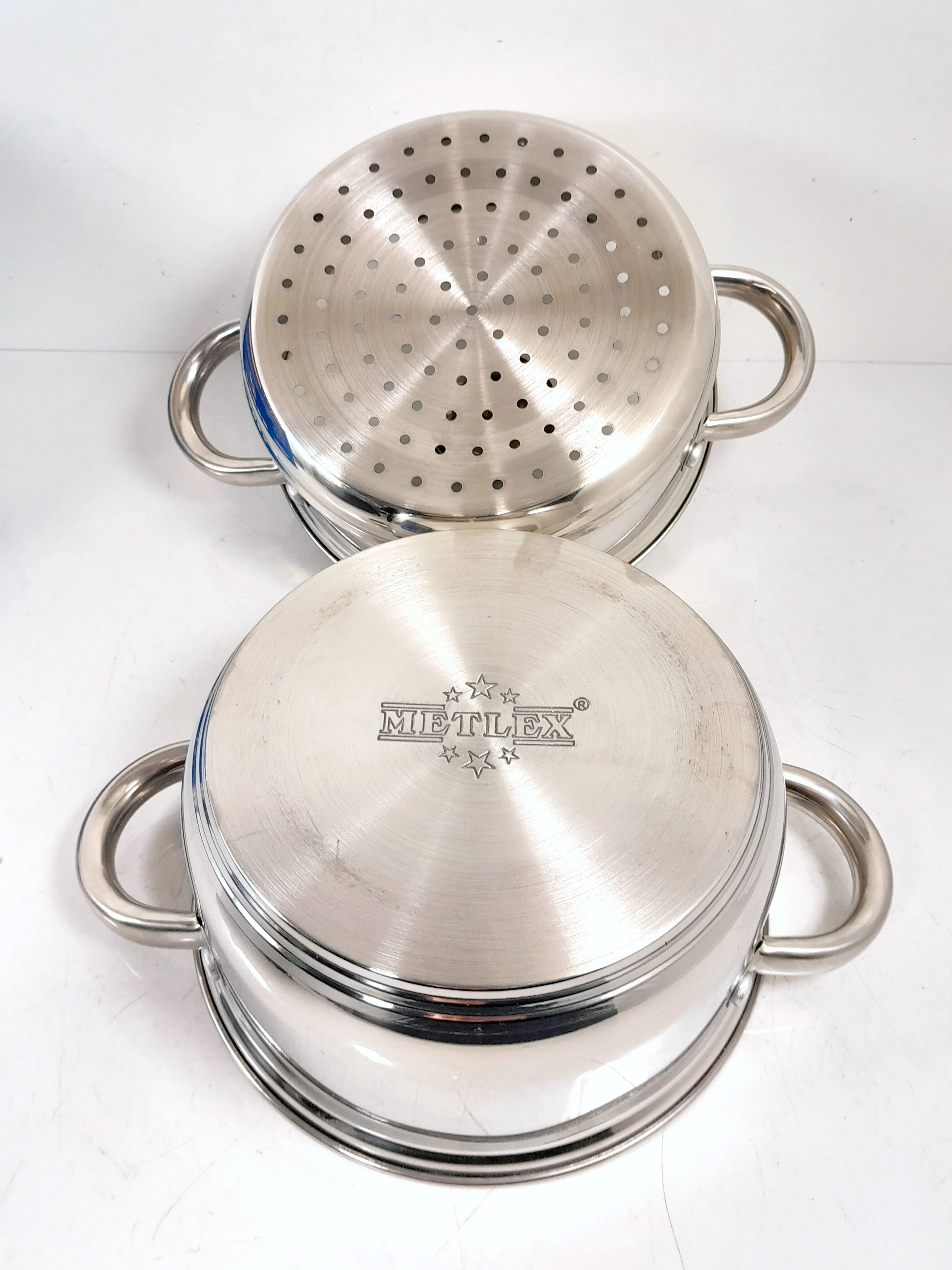 metlex-garnki-do-gotowania-na-parze-parowar-garnek-18cm-mx-7010-stan-uzywany