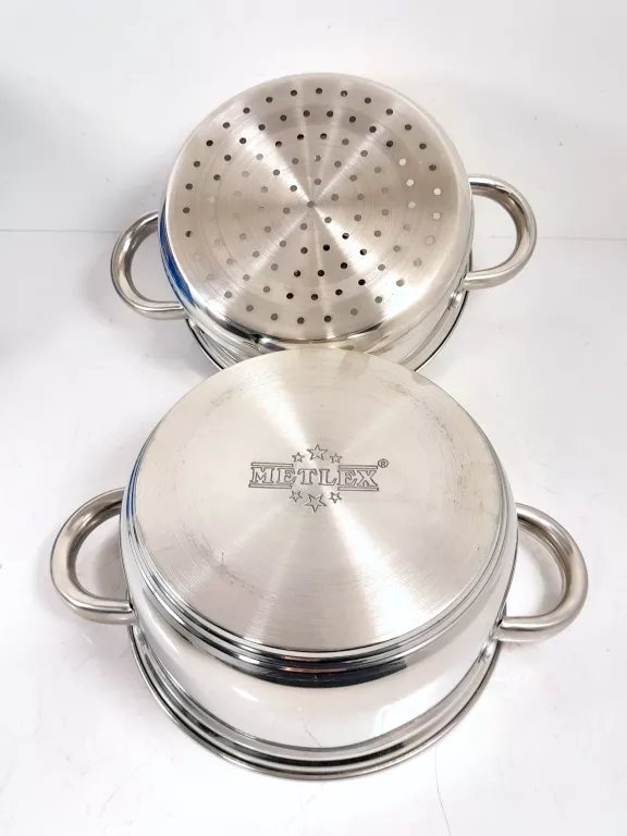 metlex-garnki-do-gotowania-na-parze-parowar-garnek-18cm-mx-7010-stan-uzywany