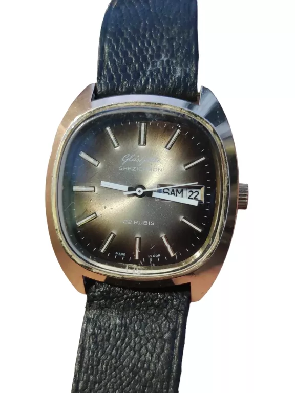 ZEGAREK MĘSKI GLASHUTTE SPEZICHRON 22 RUBIS / POZŁACANY