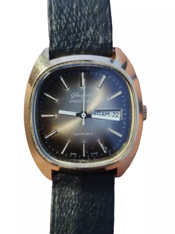ZEGAREK MĘSKI GLASHUTTE SPEZICHRON 22 RUBIS / POZŁACANY