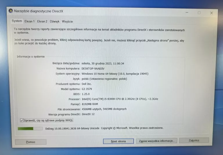 LAPTOP DELL G3 15/I5-8300H/GTX 1050 4GB