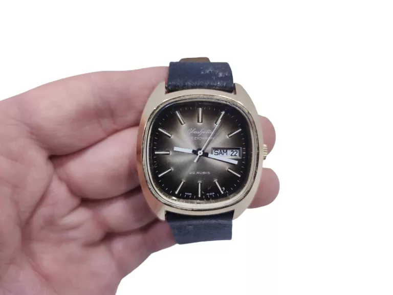 ZEGAREK MĘSKI GLASHUTTE SPEZICHRON 22 RUBIS / POZŁACANY