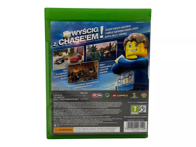 LEGO CITY TAJNY AGENT XONE XBOX ONE