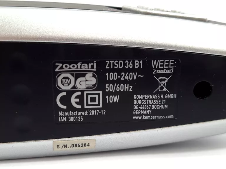 MASZYNKA DO STRZYZENIA ZWIERZĄT ZOOFARI ZTSD 36 B1
