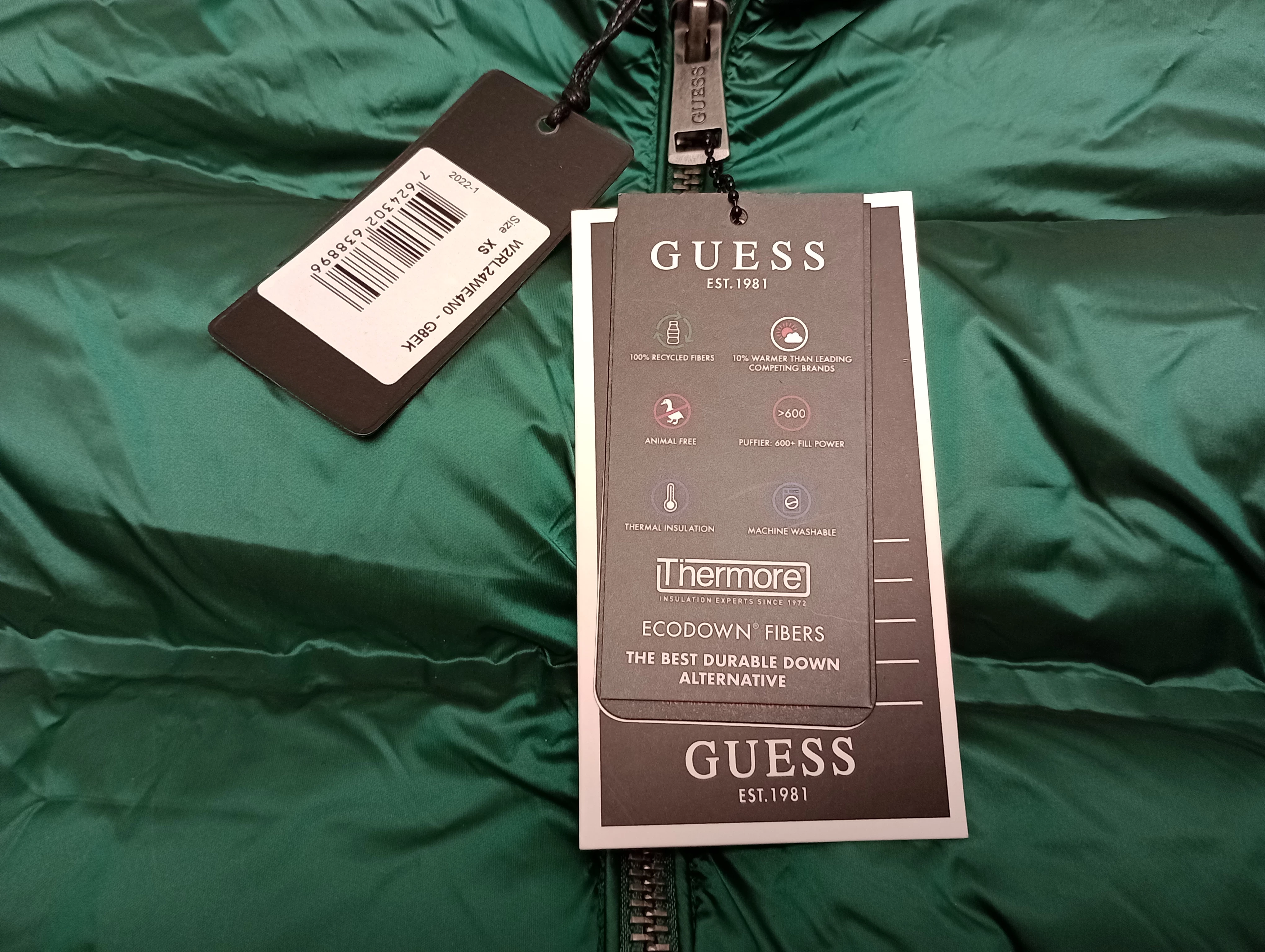 kurtka-guess-zielona-xs-stan-uzywany