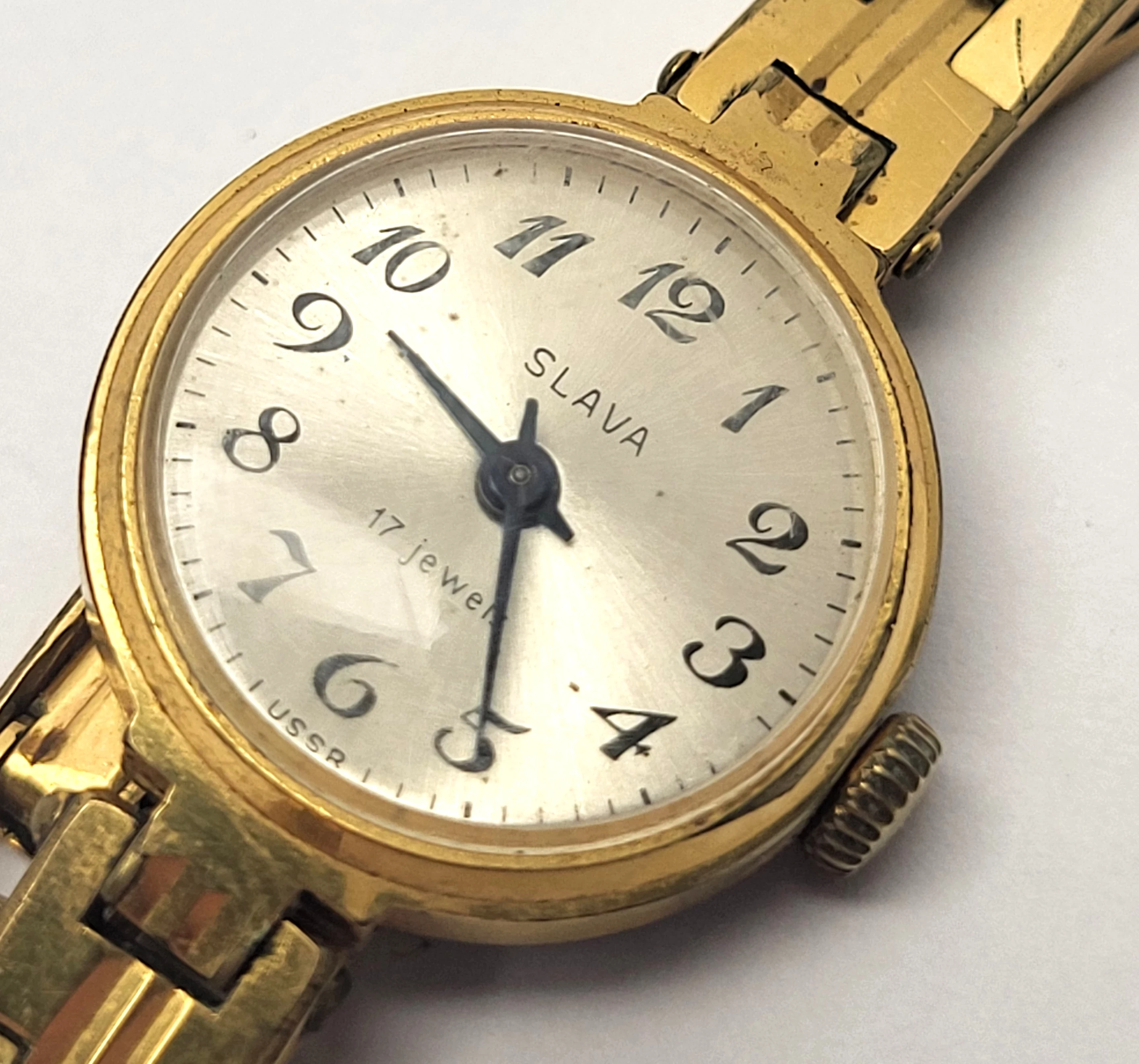 zegarek-damski-nakrecany-pozlacany-slava-17-jewels-stan-uzywany