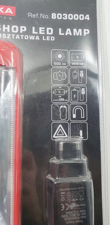 LAMPA WARSZTATOWA 1-LED 2600 MAH DODA 5902473016913
