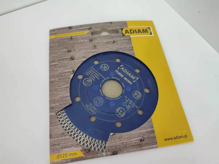 ADIAM TARCZA DIAMENTOWA FLIESE MUSIC 125X22,2MM