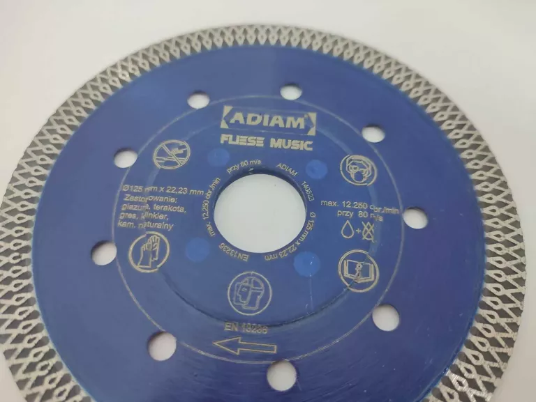 ADIAM TARCZA DIAMENTOWA FLIESE MUSIC 125X22,2MM