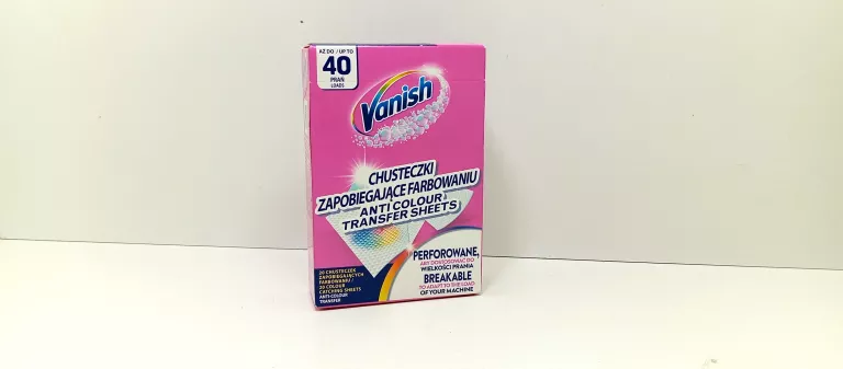 VANISH CHUSTECZKI ZAPOBIEGAJĄCE FARBOWANIU 40 PRAŃ