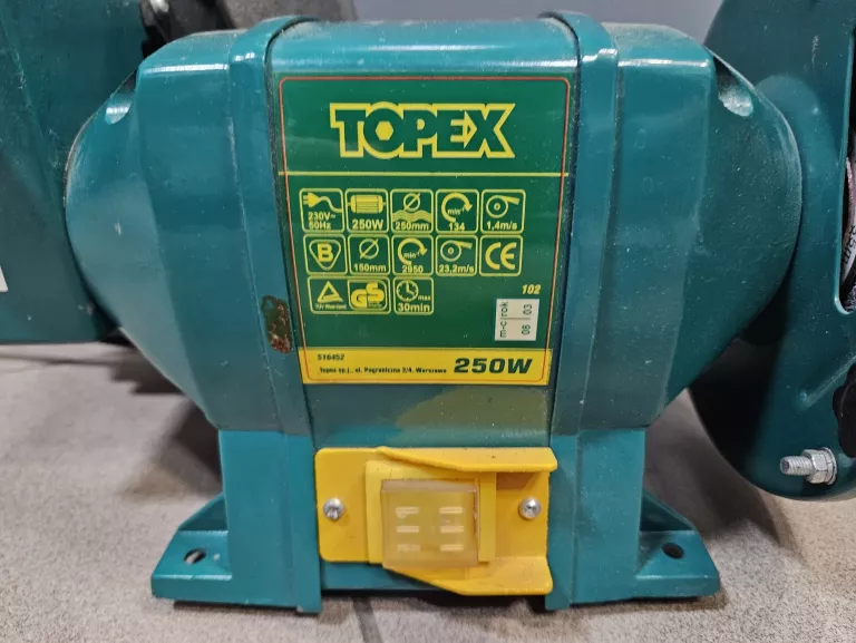 SZLIFIERKA STOŁOWA 250W TOPEX 150/200MM