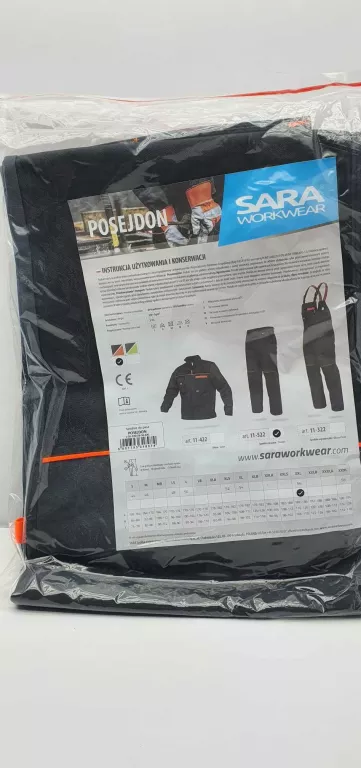 SPODNIE ROBOCZE SARA POSEJDON 11-522 XXL 56