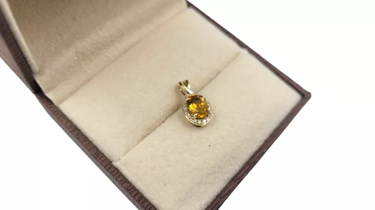 ladna-zlota-zawieszka-z-cytrynem-p417-w1g-stan-uzywany