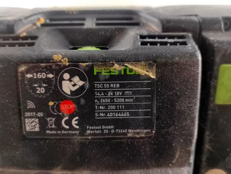 ZAGŁĘBIARKA FESTOOL TSC 55 REB + 2 AKUMULATORY