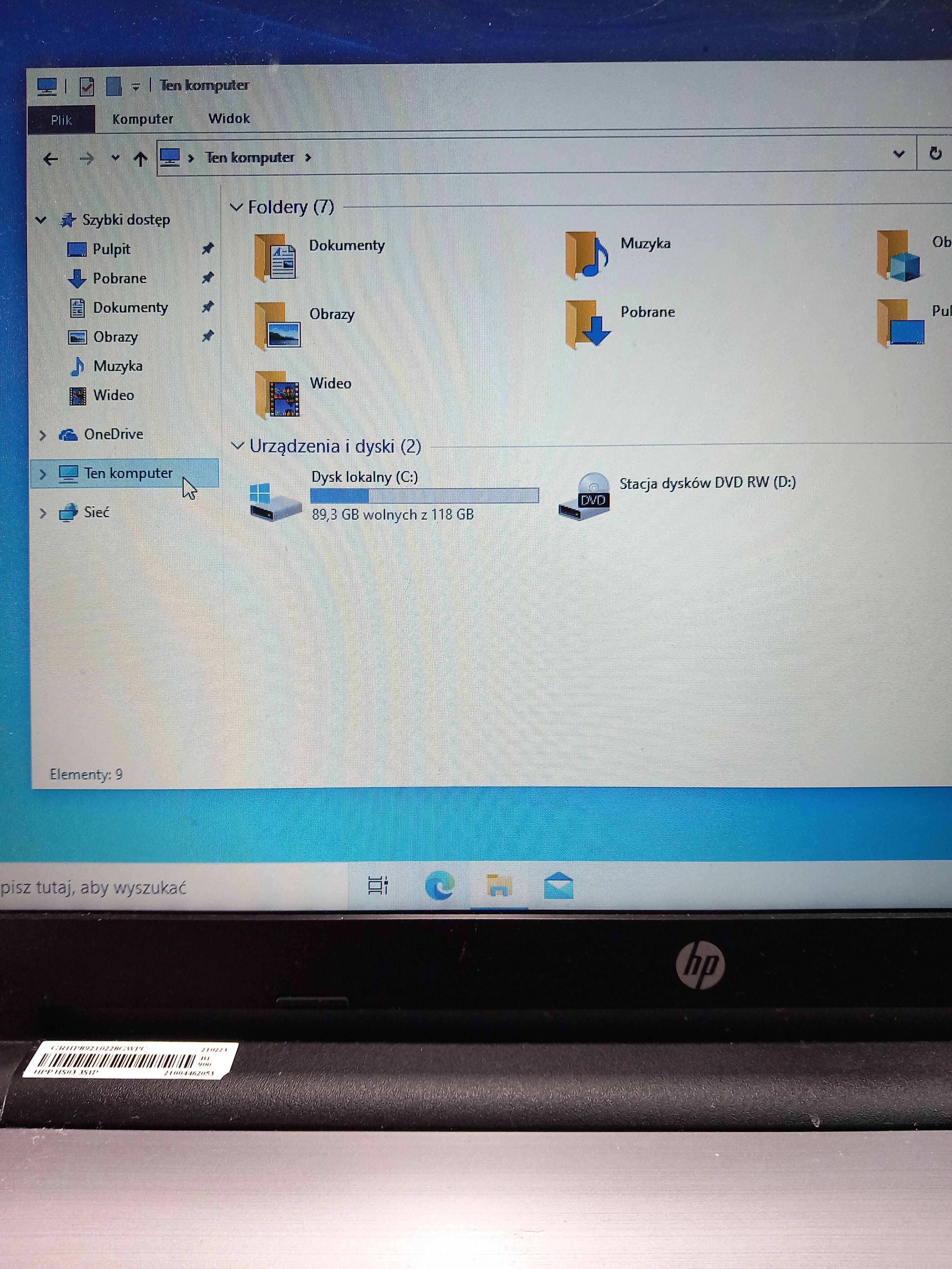 laptop-hp-tpn-c129-128gb-ssd-4gb-ram-intel-corei3-5005u-stan-uzywany