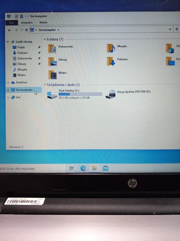 LAPTOP HP TPN-C129 128GB SSD / 4GB RAM INTEL COREI3 5005U