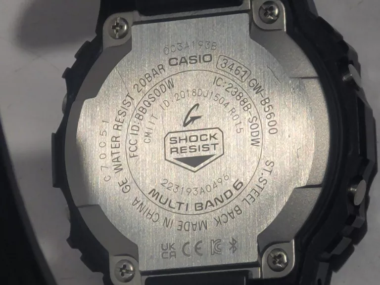 ZEGAREK CASIO G-SHOCK 3461 MODEL GW-B5600 ZESTAW