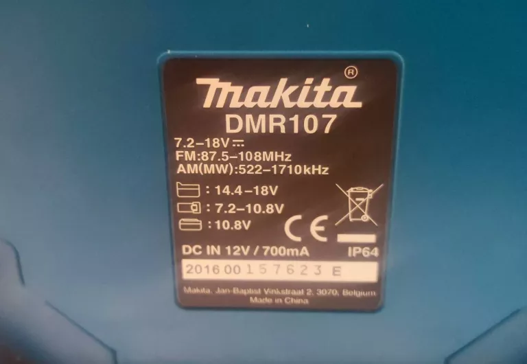 RADIO MAKITA DMR 107 + AKU 5.0AH