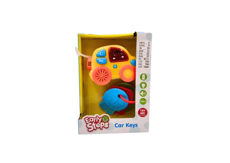 INTERAKTYWNA ZABAWKA MY FIRST CAR KEYS EARLY STEPS 12M+