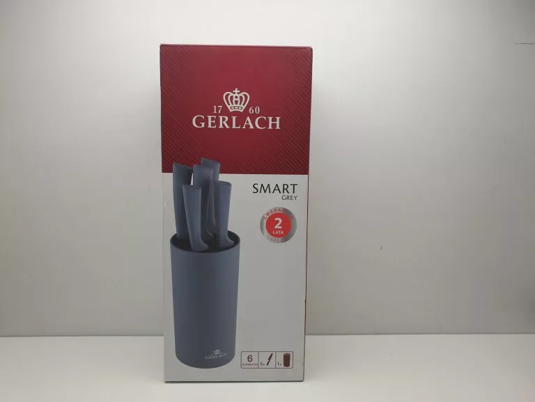 ZESTAW NOŻY W BLOKU GERLACH SMART GREY