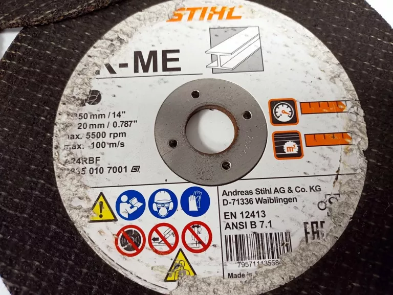 TARCZA DO METALU 350MM 20MM GR. 4MM STIHL K-ME 795711135584 RÓŻNE ROZM