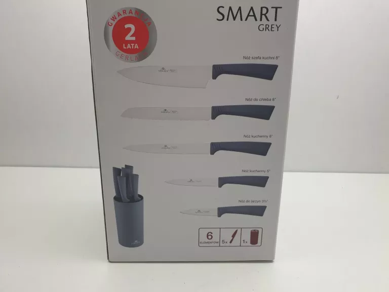 ZESTAW NOŻY W BLOKU GERLACH SMART GREY