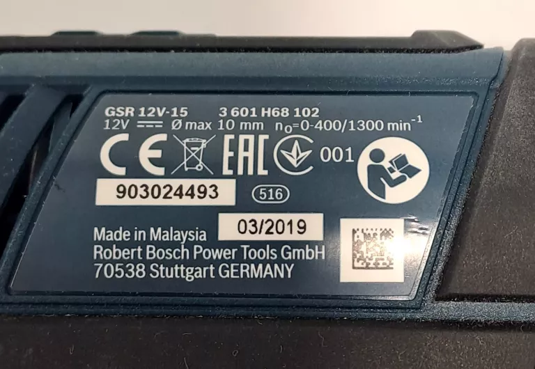 WKRĘTARKA BOSCH GSR 12V-15