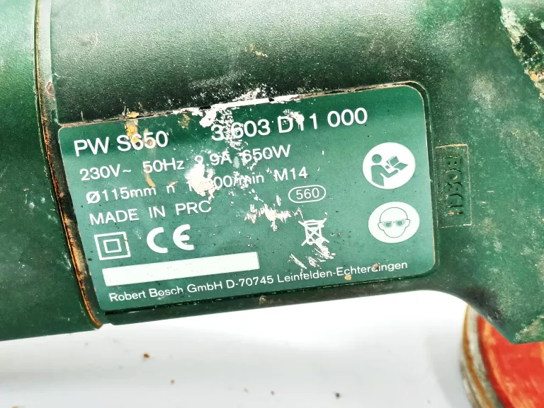 ŚWIETNA SZLIFIERKA KĄTOWA BOSCH PW S650 ZASILANIE SIECIOWE OKAZJA!