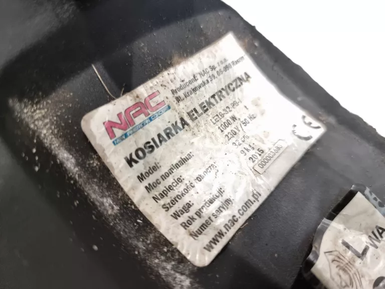 KOSIARKA ELEKTRYCZNA NAC LE10-32-PB-J 1000W