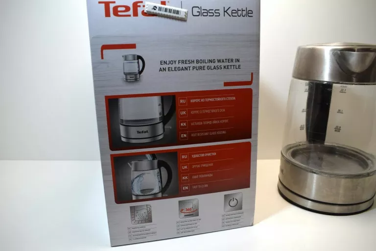 CZAJNIK BEZPRZEWODOWY TEFAL GLASS KETTLE KI772