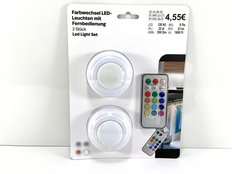 LAMPY LED ZMIENIAJĄCE KOLOR Z PILOTEM #ZAPAKOWANE
