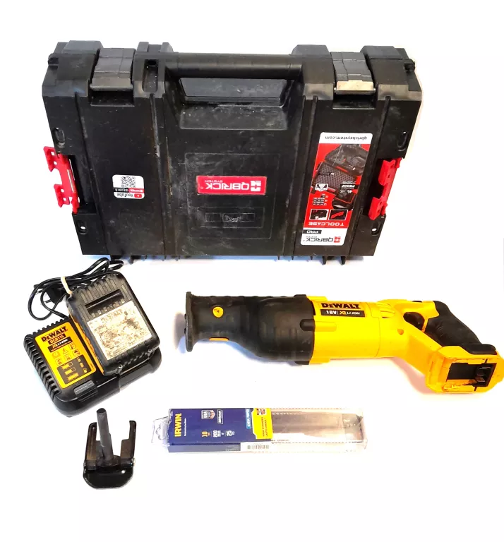 PIŁA SZABLASTA DEWALT DCS380, AKUMULATOR, ŁADOWARKA, WALIZKA