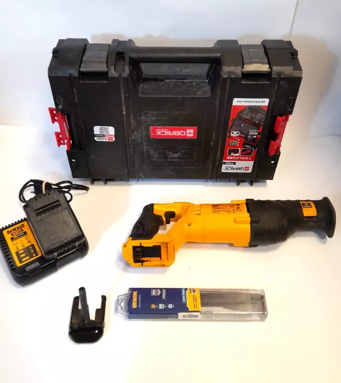 PIŁA SZABLASTA DEWALT DCS380, AKUMULATOR, ŁADOWARKA, WALIZKA