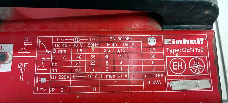 SPAWARKA EINHELL EUROMASTER CEN 150