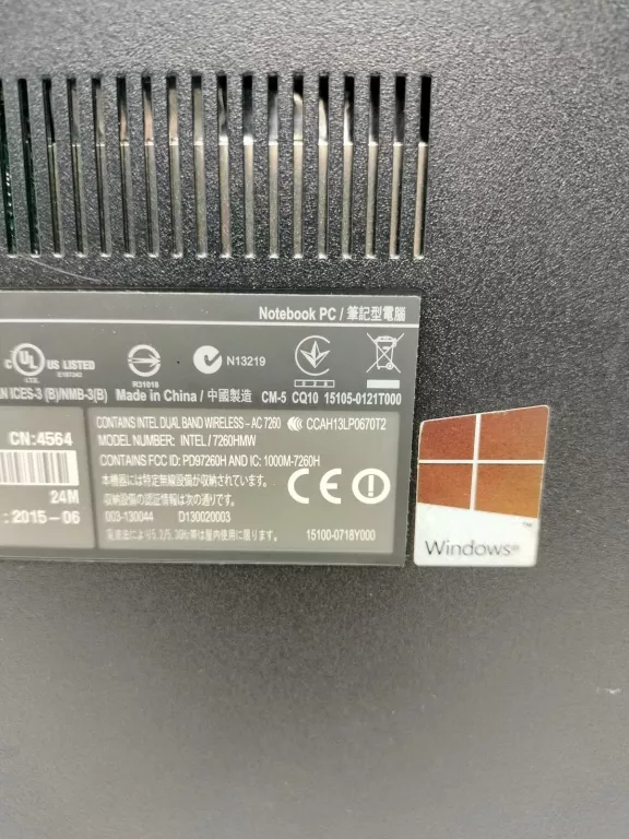 LAPTOP ASUS A501L