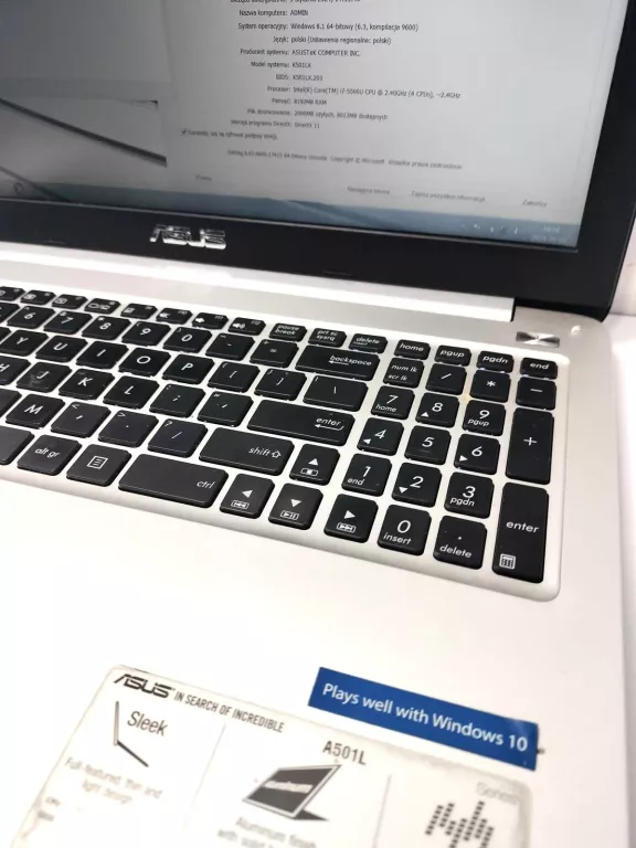 LAPTOP ASUS A501L