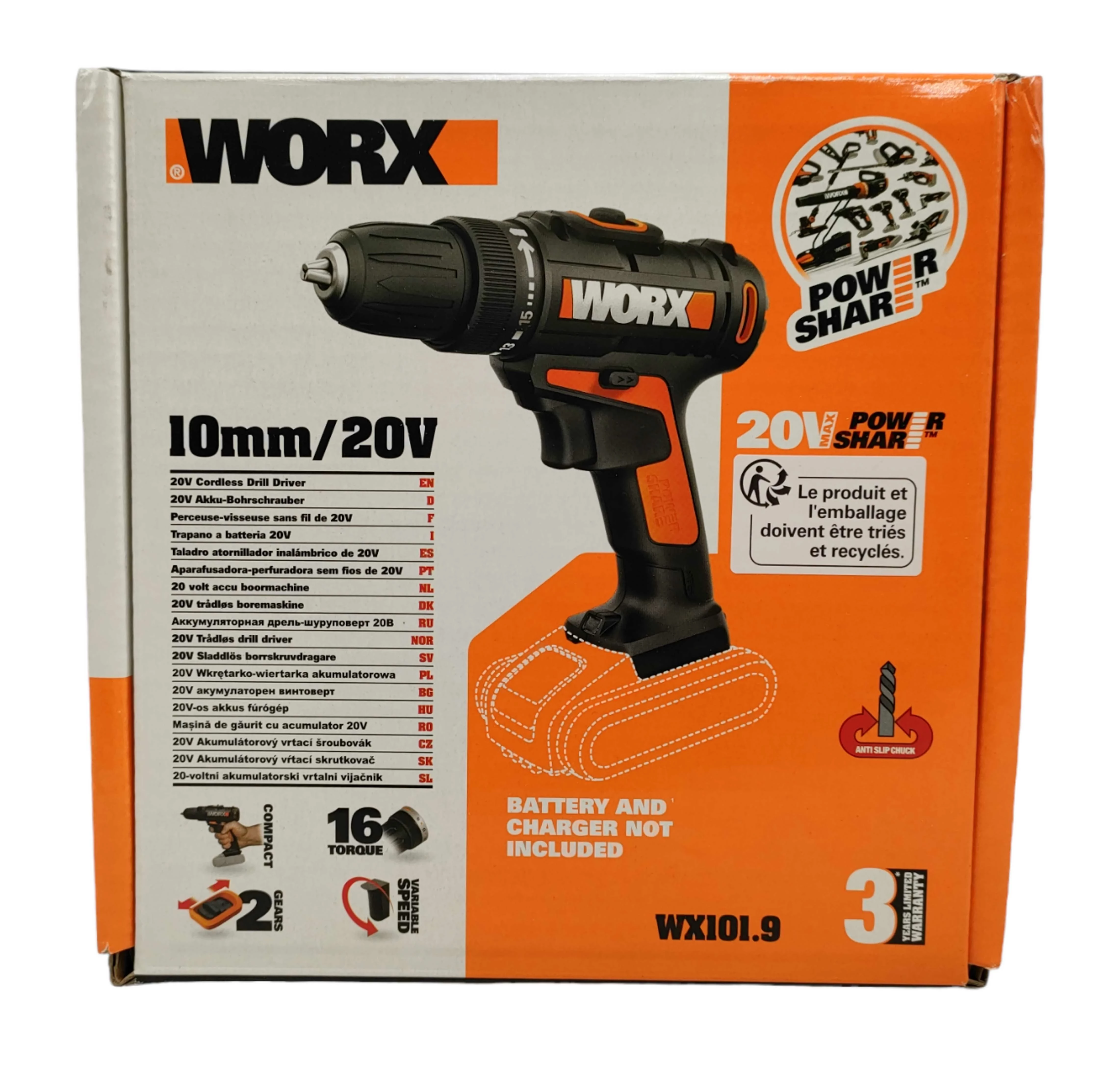 Perceuse-visseuse Worx Power Share WX101.9 