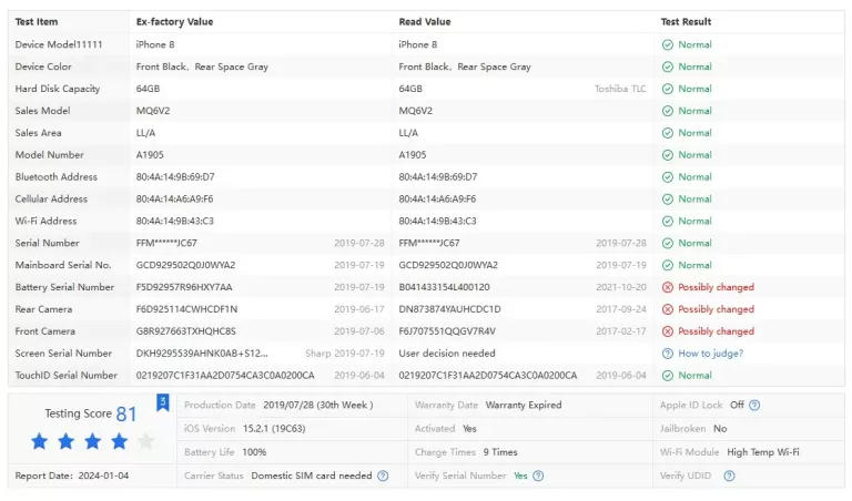 telefon-apple-iphone-8-64gb-bat-100-red-47-pojemnosc-akumulatora-1750