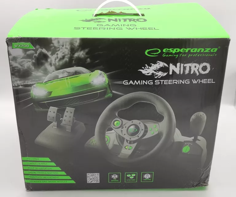 KIEROWNICA ESPERANZA NITRO EGW102 + PEDAŁY + PUD