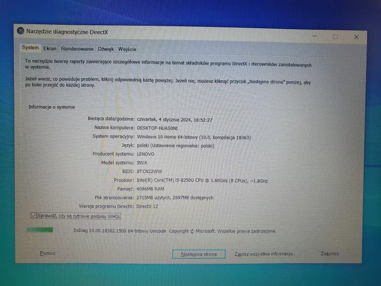 LAPTOP LENOVO 330-15IKB 15,6 " INTEL CORE I5-8250U 4 GB / 10000 GB