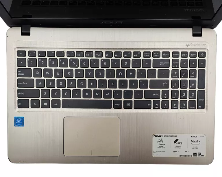 LAPTOP ASUS R540S-XX040T N3700 4GB 1TB 15.6" HD