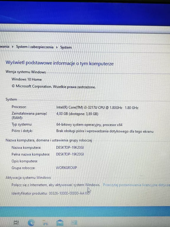 LAPTOP ASUS X502C I3/4GB/250GB