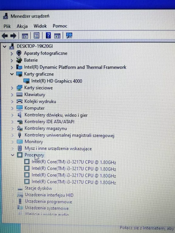 LAPTOP ASUS X502C I3/4GB/250GB