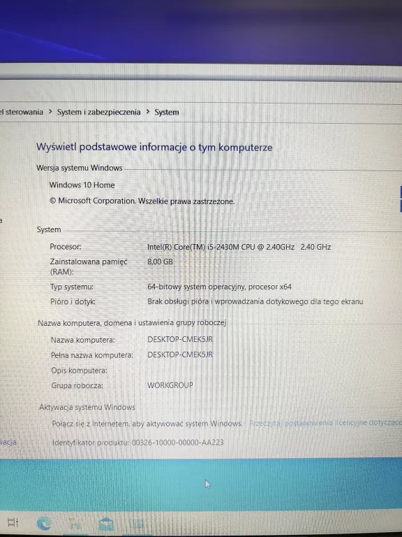 LAPTOP SONY VAIO PCG-81412M 500GB/8GB/I5!