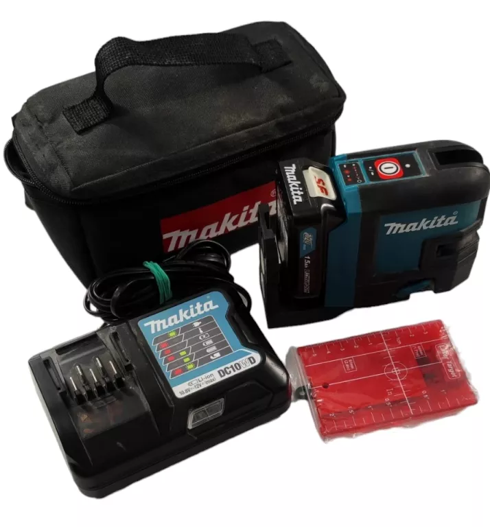 LASER KRZYŻOWY MAKITA SK105D + BATERIA + ŁADOWARKA + TORBA