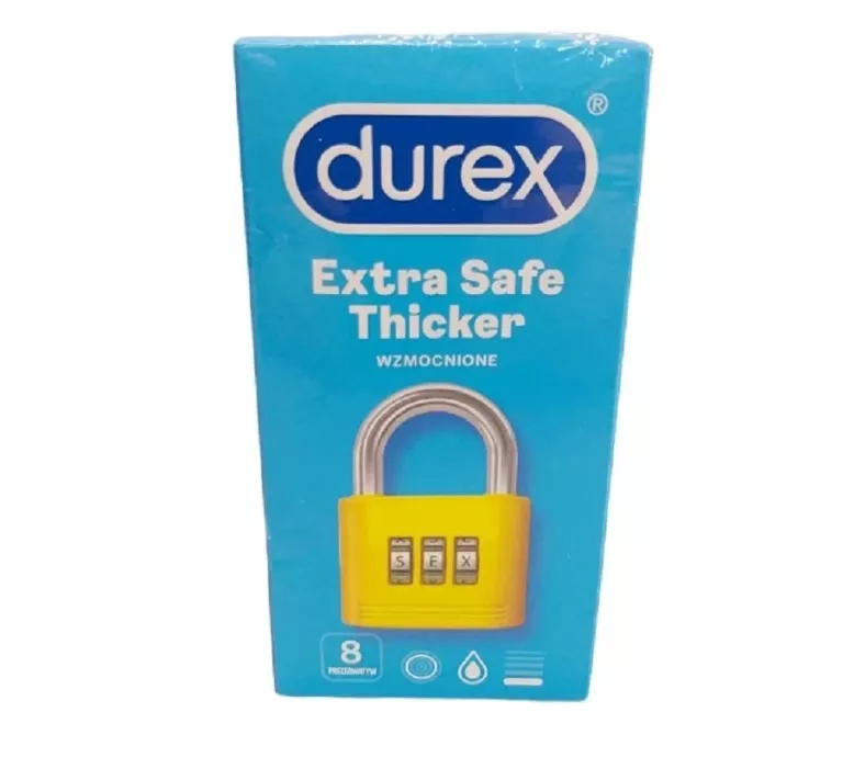DUREX EXTRA SAFE THICKER PREZERWATYWY 8 SZTUK