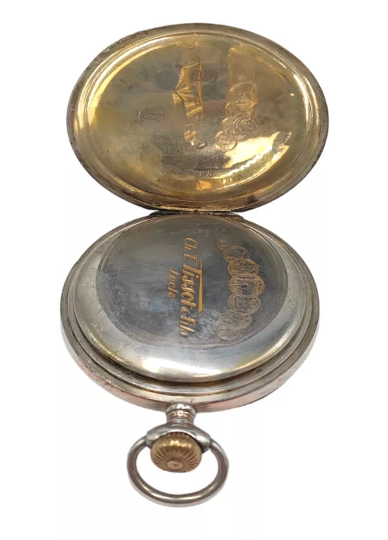 KIESZONKOWY SREBRNY ZEGAREK TISSOT ANTIMAGNETIQUE